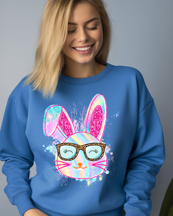 COLORFUL BUNNY CREWNECK