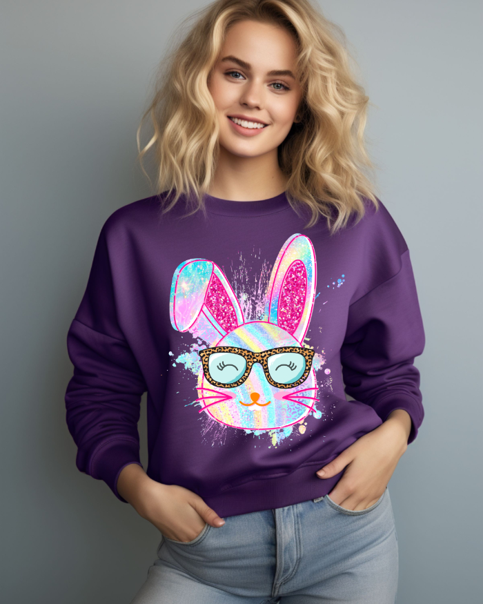 COLORFUL BUNNY CREWNECK