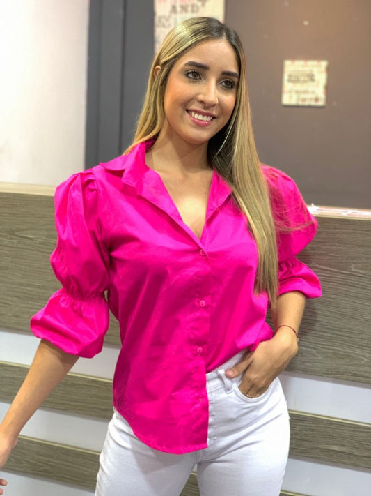 HOT PINK BLOUSE